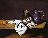 Paul Cezanne Famous Paintings - Still Life with Kettle